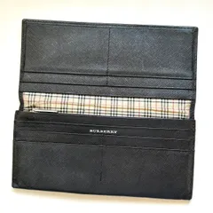 バーバリー　BURBERRY 長財布　ノバチェック　ブラック