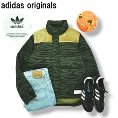 アディダスオリジナルスダウンジャケット迷彩カモフラadidas サイズ150 アディダスオリジナルスダウンジャケット迷彩カモフラadidas サイズ150