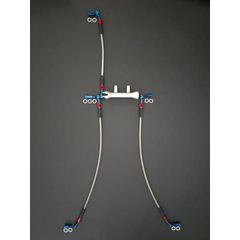 ゼファー400 χ フロント メッシュブレーキホース 3本セット