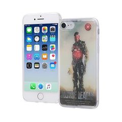 iPhone8 케이스 / iPhone7 케이스 저스티스 리그 클리어 소프트 케이스 + (사이보그 iPhone 8/7)