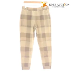 ■ ブラックレーベル クレストブリッジ ジョガーパンツ ボトムス ジャージ リブ ウエストゴム 紐 チェック柄 メンズ M ベージュ系