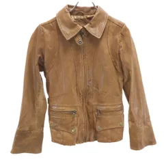 Banana Republic バナナリパブリック 羊革 レザージャケット S ブラウン レディース 古着