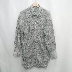 ◇ ⊂ Kastane カスタネ チェック柄 長袖 チュニック サイズF グレー レディース E  【1503050013154】