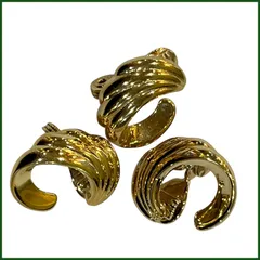 中古 ●Monet/モネ●イヤリング レディース コスチュームジュエリー ゴールド ３個セット