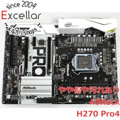 Core i5-7500＋ASROCK H270 Pro4ほか中古PC部品 ASRock H270 Pro4 LGA1151 DDR4 M-ATX Intel Motherboard