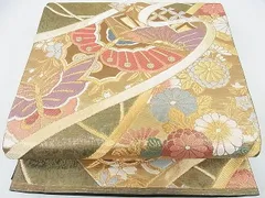 西陣織袋帯未仕立（株）志都香 金箔引地短冊取有職華文　新品 wake1494m-4751_2.jpg