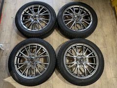 【2506050】Exceeder 15インチ 4.5J +45 PCD100 4H + DUNLOP ENASAVE EC204 165/60R15 2023 5mm 6mm ハスラー ソリオ キャスト デリカD2 フレアクロスオーバー 等
