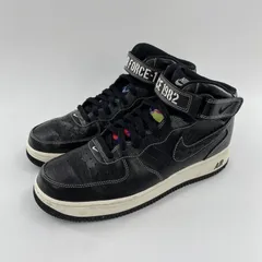 【中古】NIKE AIR FORCE 1 Mid LX Our Force 1 スニーカー 27.5cm DV1029-010 ブラック ナイキ[10]