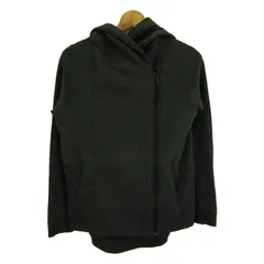 ナイキ パーカー トップス ジップアップ スウェット アシンメトリー スポーツウエア レディース Sサイズ グリーン NIKE 【中古】