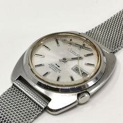 シチズン レオパルド スーパービート8 オートマチック　腕時計　シルバー　ジャンク品　管理番号KKVNKO1866