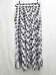 ◇ sakishimatokyo サキシマ ギンガムチェック ロング丈 フレア スカート 表記なし ブラック マルチ レディース P  【1408200000520】