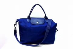 【220575】LONGCHAMP ロンシャン  ル・プリアージュ ネオ 2WAY ストラップ付き トートバッグ ナイロン×レザー 1515578556