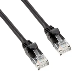 【数量限定】やわらか 爪折れ防止コネクタ 2m ブラック CAT6A LANケーブル LD-GPAYC/BK2 エレコム