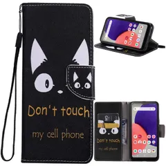 【迅速発送】FOR Galaxy A22 5G SC-56B ケース スマホケース 手帳型 ケース FOR Galaxy A22 5G SC-56B カバー 猫 ストラップホール付きスタンド機能付き スマホカバー 財布型 マグネット付き シンプル カード収納