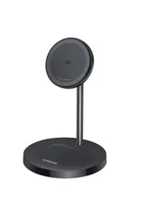 【特価商品】Anker MagGo Wireless Charger (2-in-1 Stand) Qi2対応 マグネット式 2-in-1 ワイヤレス充電ステーション/ワイヤレス出力 MagSafe対応 iPhone 16 / 15 / 14 / 13 ブラ