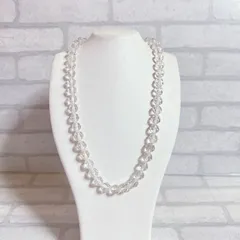 ネックレス　silver　シルバー　クリスタル　水晶　ラウンド　アンティーク　ヴィンテージ　EL-0162