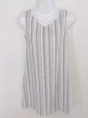 ◇ BE RADIANCE ビーラディエンス ストライプ ノースリーブ ミニ ワンピース サイズF アイボリー ピンク マルチ レディース  【中古】 【1207070003200】