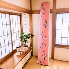 十七絃琴(箏)ゆたん　油単　カバー　ピンク地　花柄