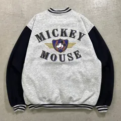 90年代 DISNEY MICKEY MOUSE ディズニー ミッキーマウス スウェット スタジャン メンズ2XL 【SS2506】