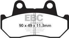 EBCブレーキ USA製 ダブルHシリーズ シンタリング ブレーキパッド リア左側用 | FA069/3HH