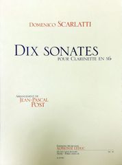 スカルラッティ 10のソナタ (クラリネット) 輸入楽譜 Domenico Scarlatti Dix Sonates pour Clarinette en Si♭ 洋書