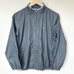 (^w^)b NIKE ナイキ ウインドブレーカー ジップアップ ジャケット ブルゾン ワンポイント 刺繍 シンプル 無地 薄手 アウター スポーツMIX トレーニングウェア ブラック 黒 レディース サイズM
