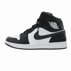 ナイキ NIKE タグ付き エアジョーダン AIR JORDAN 1 MID スニーカー シューズ ミッドカット パンダエレファント US11 29.0cm 黒 白 ブラック ホワイト FB9911-011 /HO ☆AA★