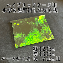 New仕切り板のみ(ハイブリッドケース用)水草＆黒艶消し