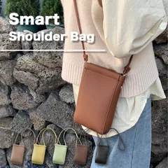 スマホポーチ スマホショルダー レディース 縦型 PUレザー シンプル 斜めがけ ショルダーバッグ 携帯ポーチ 【送料無料】 【数量限定】 【安心/安全・追跡可能配送】 ♭