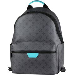 LOUIS VUITTON/ルイ ヴィトン　ディスカバリー バックパック PM（メンズ リュック）　モノグラム エクリプス リバース キャンバス　グレー×ターコイズブルー　M11641