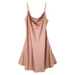 スリップ ベビードール レディース サテン セクシーランジェリー スリット エレガント シンプル ペチコート オールシーズン M L LL 黒 赤 紫 緑 su-005