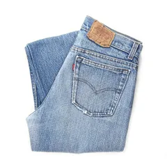 80s リーバイス USA製 501 ストライプデニム ヴィンテージジーンズ ストレート サイズW29相当 Levis 古着 EA0328