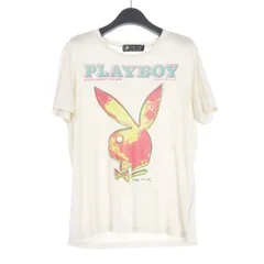 アンディウォーホル バイ ヒステリックグラマー ANDY WARHOL by HYSTERIC GLAMOUR PLAY BOY プレイボーイ ロゴ Tシャツ カットソー M ホワイト 白 0442CT04