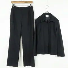 アリスバーリー★上下セット ジャケット&ロングパンツ サイズ11 黒系 z11690