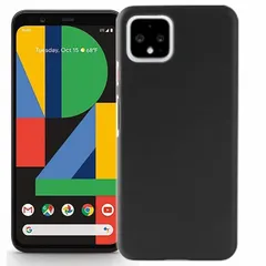 Google Pixel 4XL ケース ピクセル4xl  耐衝撃 シンプル さらさら ハード ケース 【Color】 ブラックのサムネイル