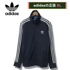 アディダスオリジナルス トラックジャケット XL ネイビー 00s adidas ORIGINALS ヨーロッパTT Europe TT ストリート ロゴ刺繍 Y2K ジャージ スポーツ ミックス ベッケンバウアー ホワイト 古着 B450