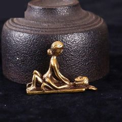ジョーク キーホルダー 体位 SEX ヌード 男性器 性器 ペニス ちんちん ちんこ 男女 セックス 真鍮 ユニーク 縁起物 子宝 e