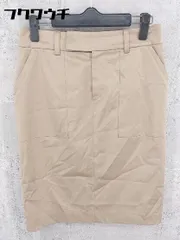 ◇ COUP DE CHANCE クードシャンス 膝丈 タイト スカート サイズ38 ベージュ レディース 【中古】 【1002800502011】