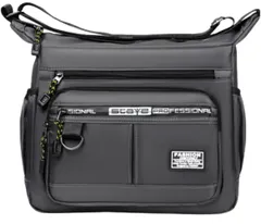 ショルダーバッグ メンズ 斜め掛け ボディーバッグ 肩掛け ワンショルダー バッグ 胸バッグ 大容量 キーリング付  防水 軽量 男女兼用