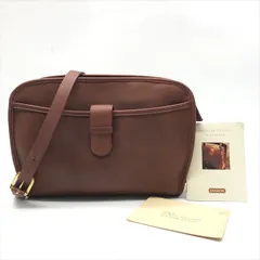 美品 COACH オールドコーチ グローブレザー ボディ ショルダー バッグ ブラウン ヴィンテージ ブランド 鞄 かばん a9618