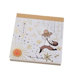 【人気商品】メモ 宮沢賢治 メモ帳 代表作 Katoh Shinzi ステーショナリー BM-01029 イラスト 宮沢賢治幻燈館1998 シンジカトウ 本 【雨ニモマケズ】 物語 ブロックメモ