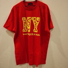 tem TEQUILA kids Tシャツ　赤　黄色文字(NY)