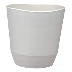 【迅速発送】アップルウェアー 鉢 プラ鉢 鉢カバー アトリエポット 27型 ホワイト 土容量9L 奥行27×幅27×高さ27.2㎝ インナーポットサイズ7号鉢 陶器風 シンプル ポリ栓 観葉植物 日本製