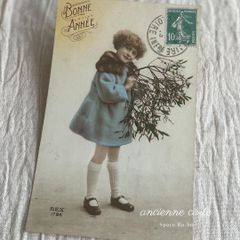 海外アンティーク洋書　紙ものまとめ売りジャンクジャーナル素材　洋菓子フランス少女 f_60 アンティーク ポストカード 少女 女の子 子ども フランス