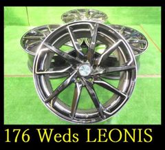 【176】▲Weds LEONIS GREILAαホイール▲19x8J 5穴 PCD114.3 +35 4本 ハリアー RAV4 レクサスNX など