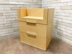 ◆サイドキャビネット 収納 チェスト 3段チェスト 家具 ボトル収納 インテリア 木製 A (畑983)