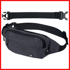 【人気商品】WATERFLY ウエストポーチ ウエストバッグ メンズ ランニング: レディース 延長ベルト付き 撥水加工 軽量 多ポケット フィット感 イヤホン穴つき バイク スポーツ ウォーキング ジョギング グレー