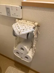 マクラメ　トイレットペーパーホルダー　選べるカラーのサムネイル