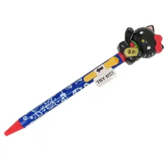 【メール便】ハローキティ ボールペン ハローキティ招き猫アクションペン 黒 サンリオ funbox おもしろ文具 キャラクター グッズ 