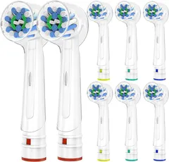 Dealswin 互換品 互換ブラシ 電動歯ブラシ 替えブラシ ブラウン オーラルB 用の oralb用の歯ブラシ 歯垢除去 家庭用(EB50 8本)